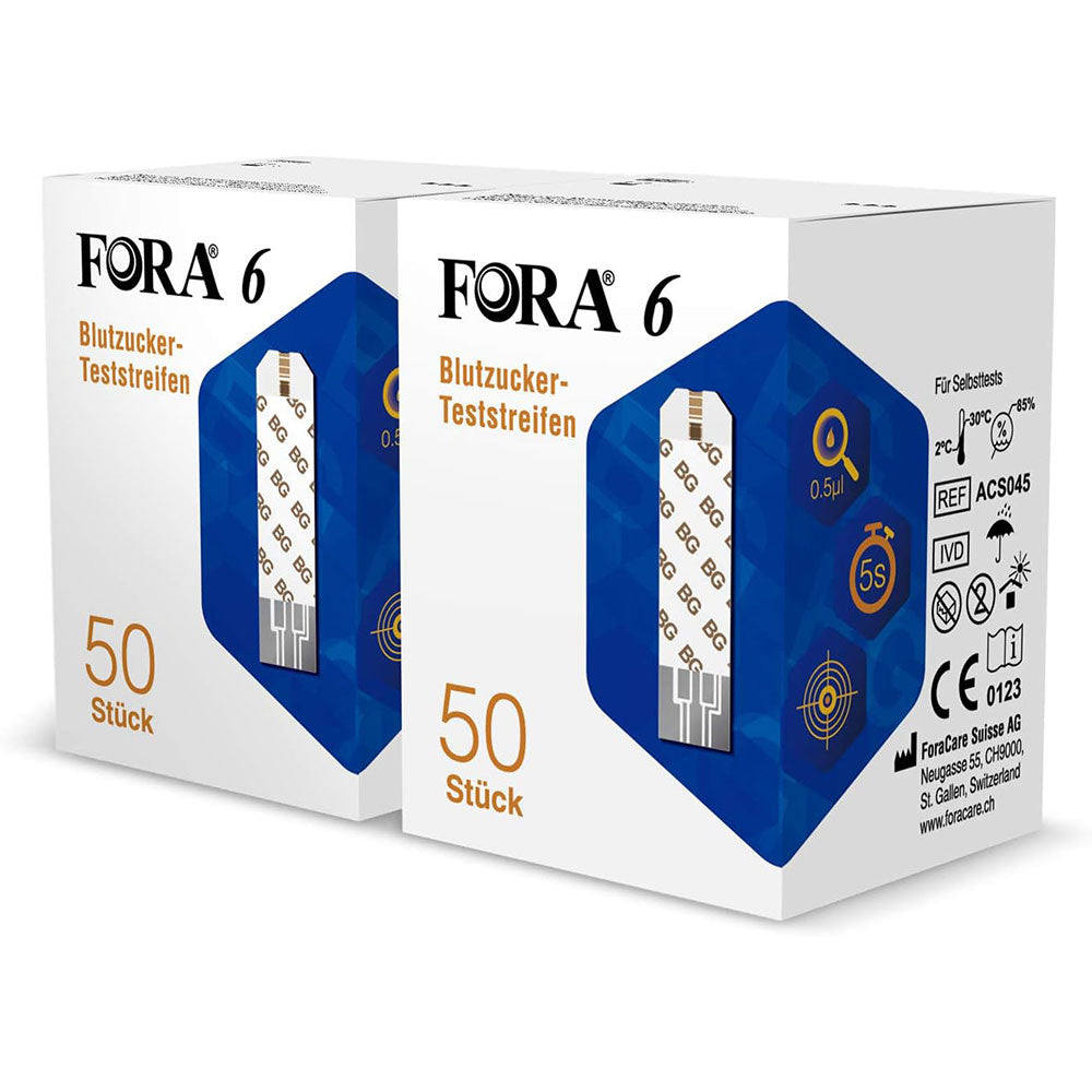 Blutzucker Teststreifen für Fora 6